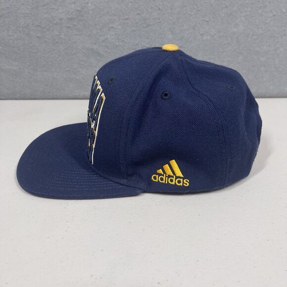 Indiana Pacers Hat Blue Adidas 2014 NBA Draft Spell Out Underbrim Snapback Cap - Picture 3 of 10